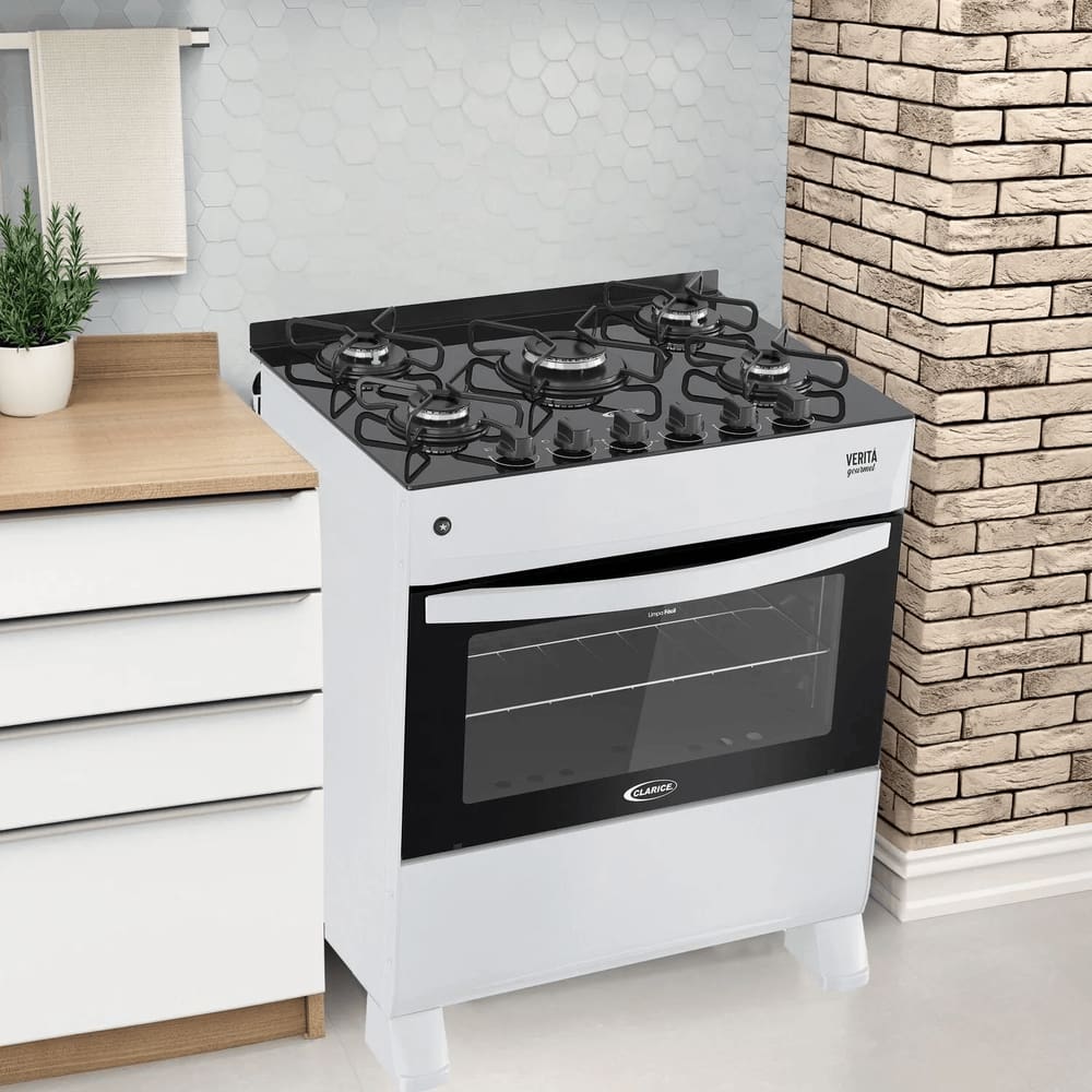 Fogão De Gas Verita Gourmet 5 Bocas - Branco