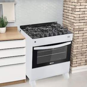 Fogão De Gas Verita Gourmet 5 Bocas - Branco