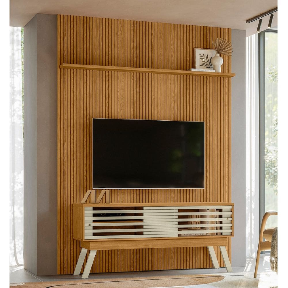 Composição Frizz New Premium 179x244m P/ TV até 65 Polegadas - Cumaru/Opala Madetec