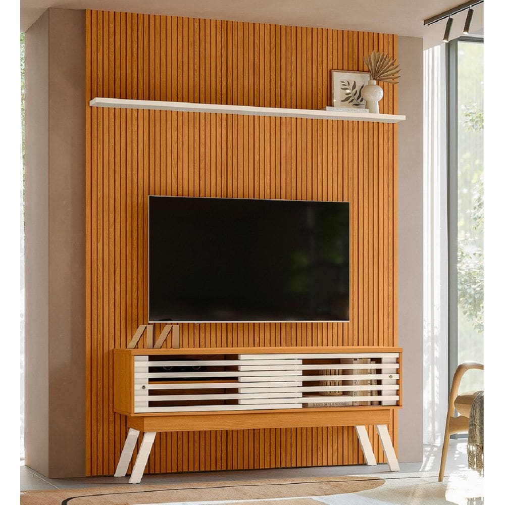 Composição Frizz New Premium 179x244m P/ TV até 65 Polegadas - Cinamomo/Off White Madetec