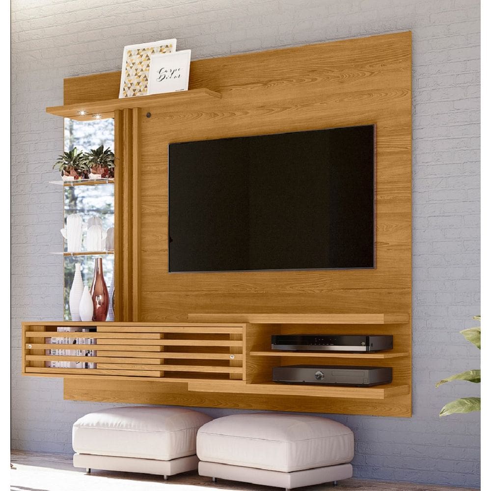 Bancada Suspensa com Painel Frizz Supreme C/ Iluminária de Led - Cumaru Madetec