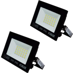 Kit 2 Refletor Led 20w Bivolt Luz Verde Foxlux