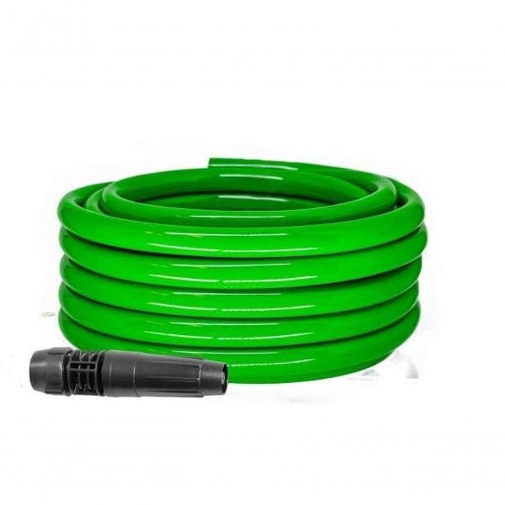 Kit Mangueira 7/16” X 1,5mm 30 Metros Verde Com 1 Esguicho E 1 Conexão De ½” – Famastil
