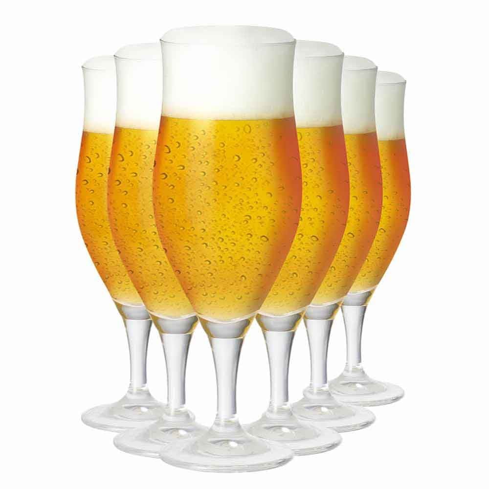 Taça de Cerveja de Cristal Lubzer G 390ml 6 Pcs