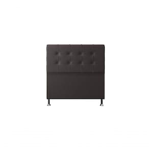 Cabeceira Atenas 1,40 Cm Cama Box Casal Suede Marrom
