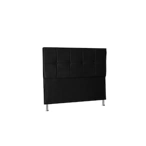 Cabeceira Lisboa 1,40 Cm Cama Box Casal Suede Preto