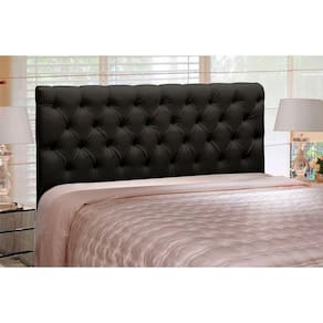 Cabeceira Cristal 1,95 Cm Cama Box King Size Corino Preto