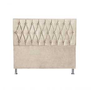 Cabeceira Paris 1,95 Cm Cama Box King Size Suede Bege