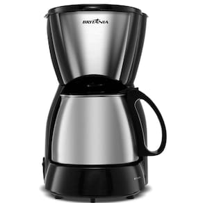 Cafeteira Eletrica Britania 800W Faz 32 Xicaras Jarra Inox 220V