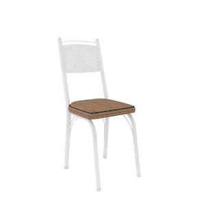 Kit Com 2 Cadeiras Europa 151 Com Base Branca Para Cozinha