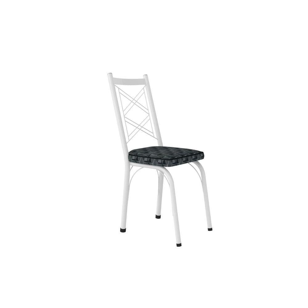 Kit Com 2 Cadeiras Europa 143 Com Base Branco Para Cozinha
