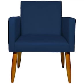 Poltrona Decorativa Nina Sala E Escritório Azul Marinho