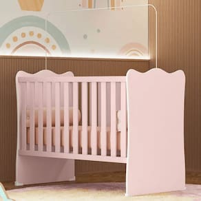 Berco Doce Sonho Em Md/Mdf - Rosa Acetinado