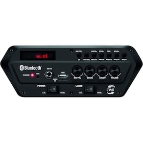 Caixa Amplificada Mondial Cm-400 400w Preto Vermelho