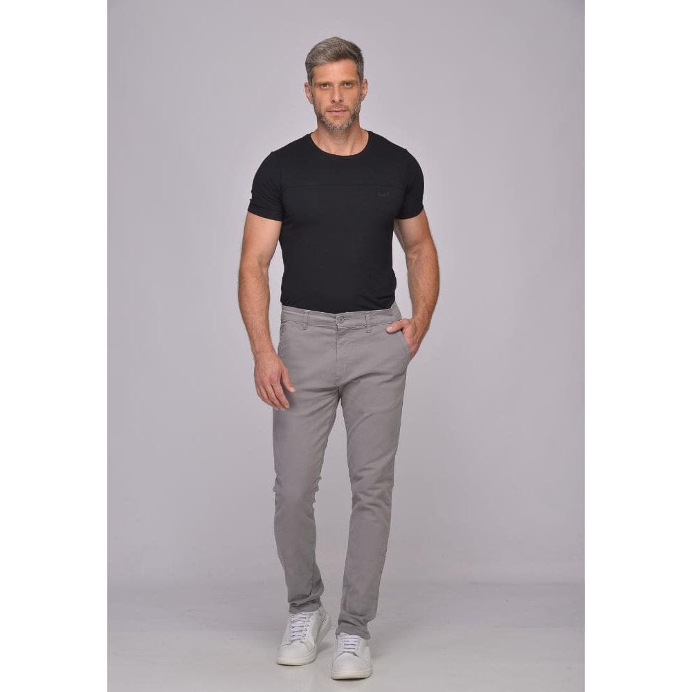 Calça Sarja 7898 Cinza Claro [F075]