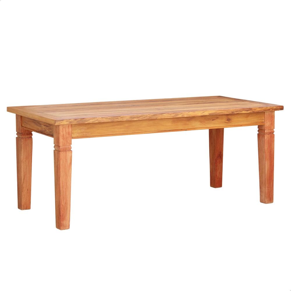 Mesa de Jantar 1,9 M Madeira Maciça Natural