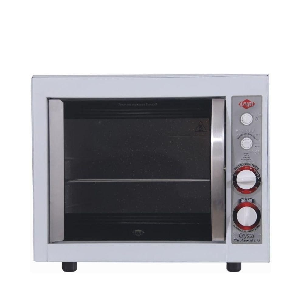 Forno Elétrico De Bancada Layr Crystal Plus Advanced 46 Litros, Lâmpada Interna e Prateleira Removível 1750w