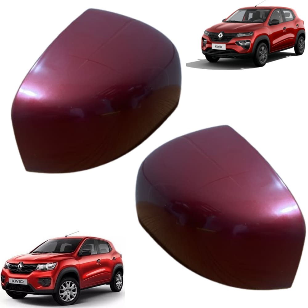 Par Capa Retrovisor Kwid Vermelho Fogo