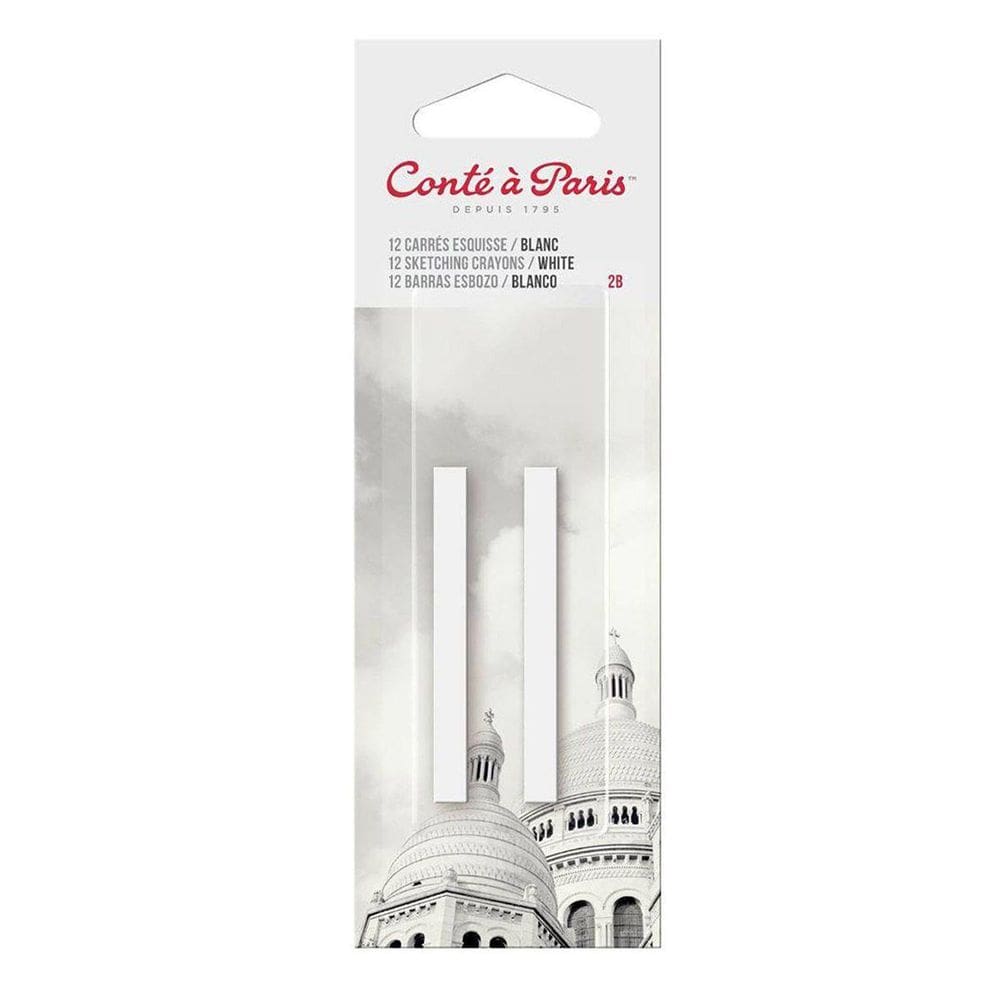 Pastel Seco Conte A Paris Branco Com 2 Unidades 02355