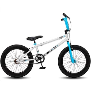 Bicicleta Aro 20 Bmx Pro-X Infantil Série 1 Aro Branco+Azul