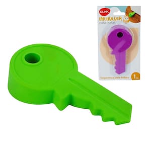 Aparador de Porta Plástico 13cm Chave Color - Tudo em Caixa