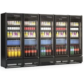Expositor Vertical 5 Portas GCVR2500CB All Black Gelopar 220V