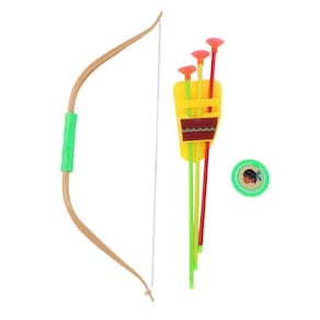 Arco e Flecha 06 Peças com Alvo Color - Tudo em Caixa