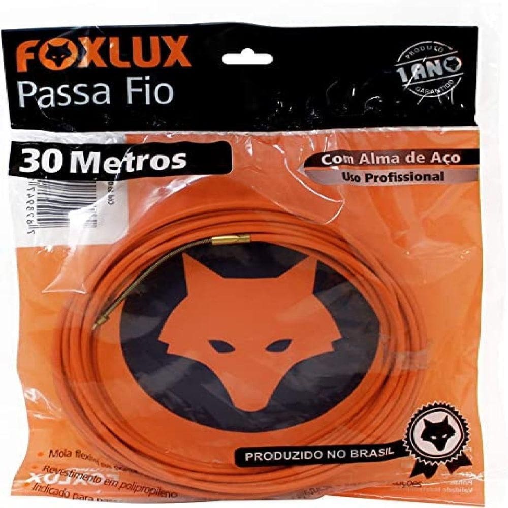 Passa Fio 30 Metros Com Alma De Aço Foxlux