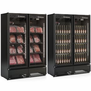 Cervejeira Vertical 2 Portas 957L GCBC950CB All Black Gelopar 220V