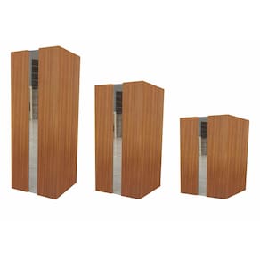 Kit Cachepo Vaso Decorativo Para Plantas Com Espelho FREIJÓ