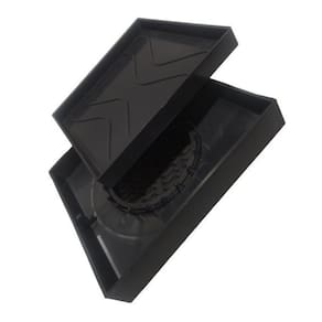 Ralo Oculto 15X15 Invisivel Para Piso Porcelanato Preto