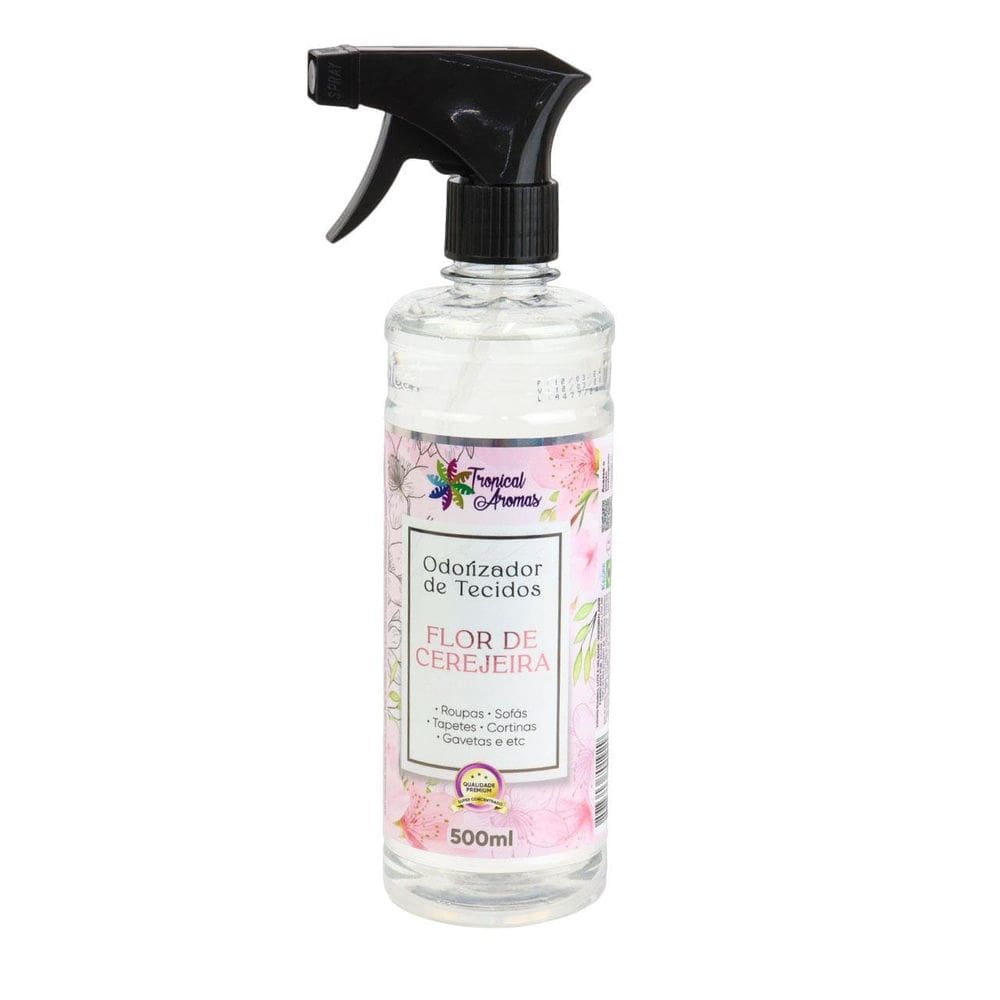 água Perfumada Para Tecidos 500ml Cerejeira - Tudo em Caixa