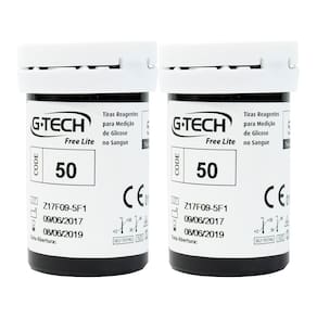 Kit Tiras Reagentes medição de amostra no Sangue 100und G-TECH Lite