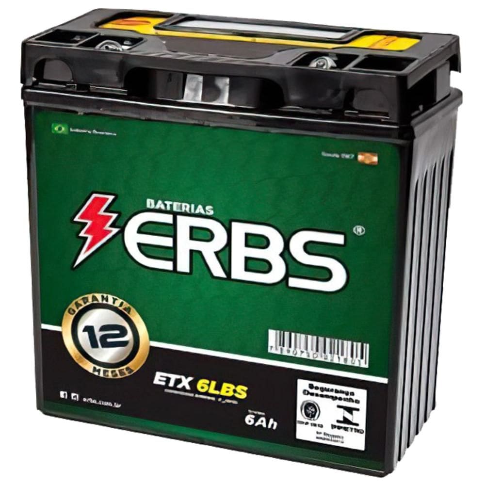Bateria Selada ERBS 6ah 12V ETX6LBS C100 MTX125 NH80