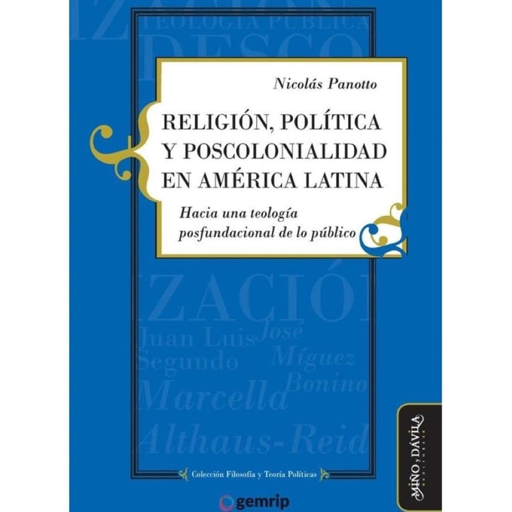 Religión, política y poscolonialidad en América Latina. - Espanhol