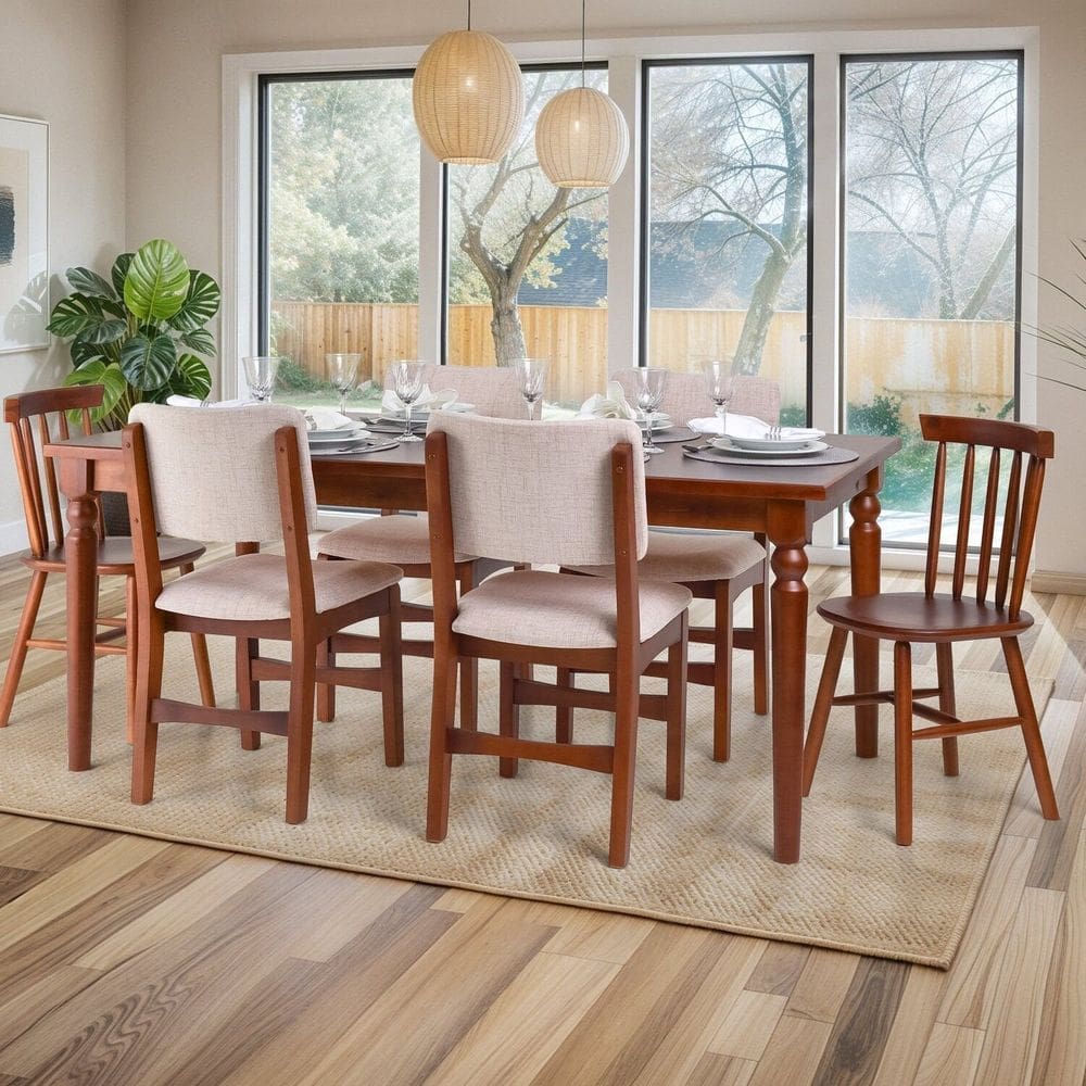 Conjunto de Mesa com 6 Cadeiras Sabrina Nozes