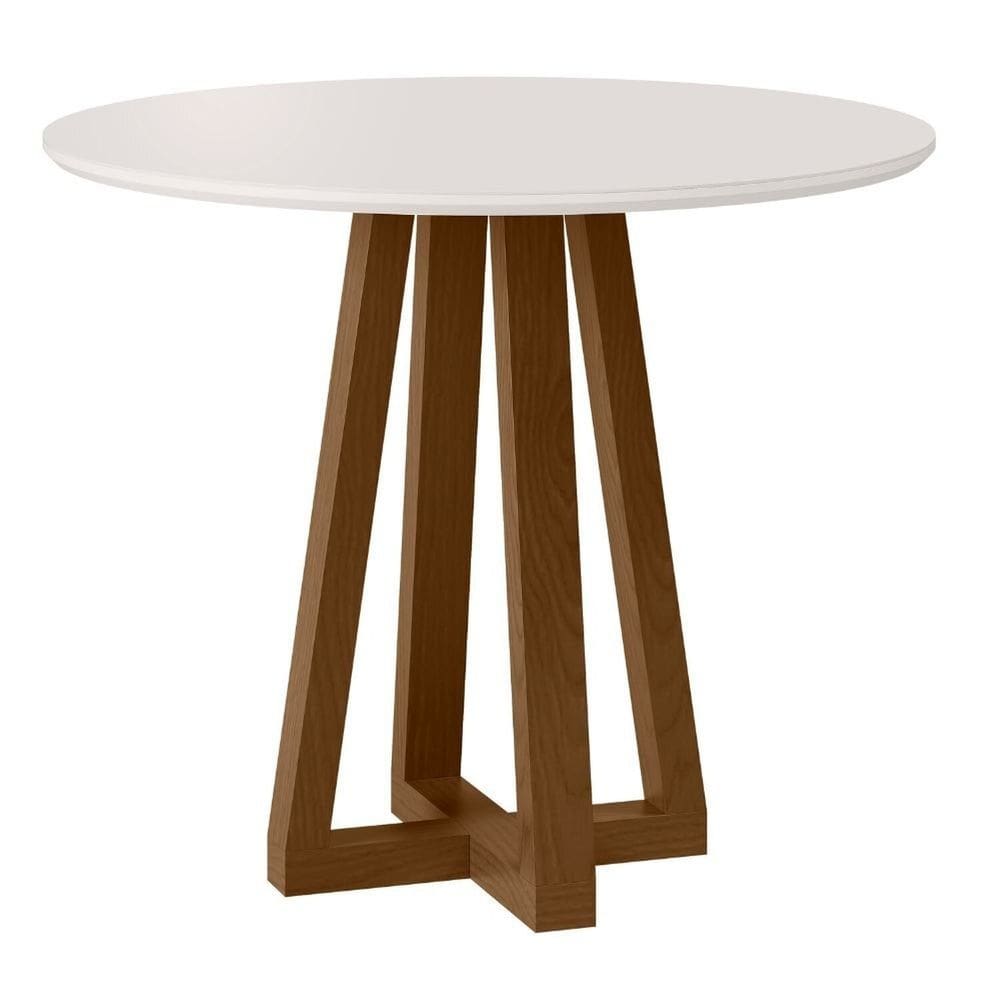 Mesa para Sala de Jantar Livia Piccola Âmbar/Off White