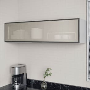Armário Aéreo Porta Basculante Reflecta 120cm Nara Cabecasa Madeiramadeira Cinza Claro