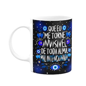 Caneca Proteção - Que eu me torne invisível - 325ml - B-dark