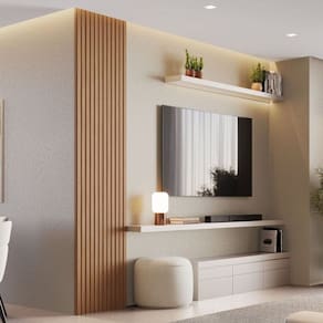 Kit 2 Placas de Painel Ripado Milão 2,50cm X 1,16cm X 3,3mm rende 2,9m² - Ecorevest Itapuã