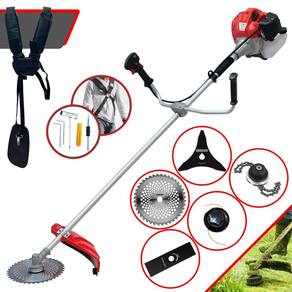 Roçadeira Lateral À Gasolina Anmax CG430P Motor 2T 43cc 2HP 9000rpm Alta Performance Roçadeira Completa Com Carretel de Nylon e Kit 4 Lâminas de Corte
