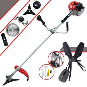 Roçadeira Profissional Anmax CG430P À Gasolina 2T 43cc 2HP 5 Em 1 Com Carretel e Lâmina 2 Pontas + EXTRA Lâmina 3 Pontas + Lâmina 40 Dentes + Trimmer