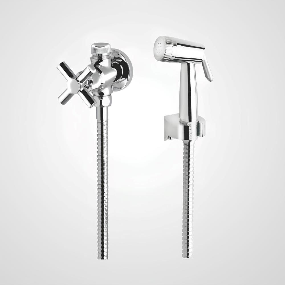 Ducha Higiênica Com Derivação Dn15 Slim Cross Cromado Perflex