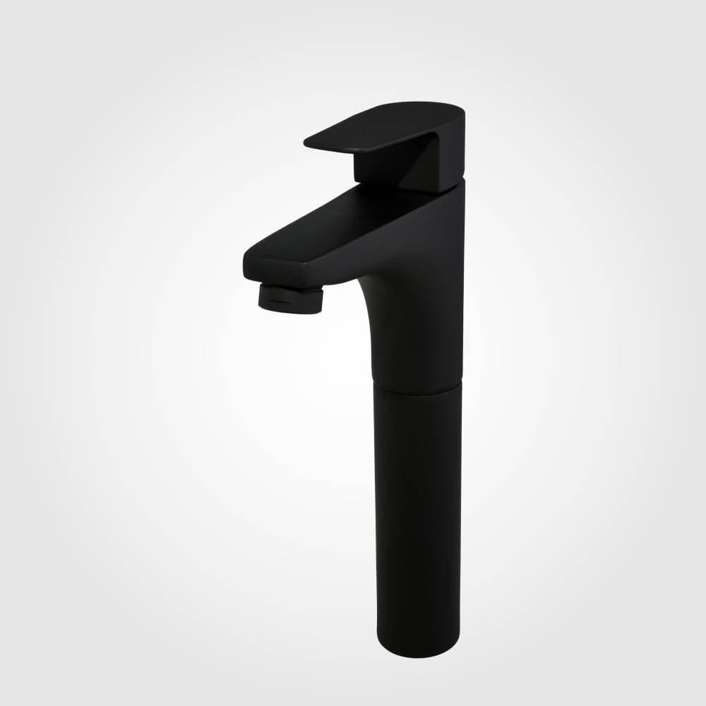 Misturador Monocomando Para Lavatório Mesa Bica Alta Dn15 Led PReto Fosco Perflex