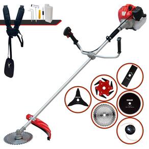 Máquina de Cortar Grama Profissional À Gasolina Anmax CG430P 2 Tempos 43cc 2HP 9.000rpm Roçadeira Completa Multifuncional Com 6 Opções de Cortes