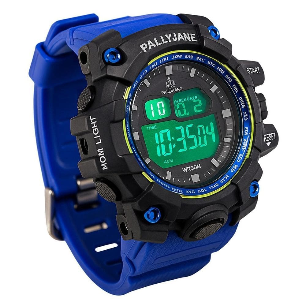 Relógio Militar Azul Royal Redondo Resistente Impacto 2025