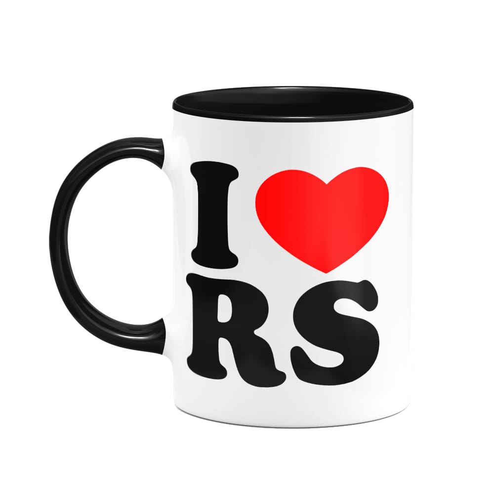 Caneca I Love RS - Rio de grande do sul - 325ml - B-black