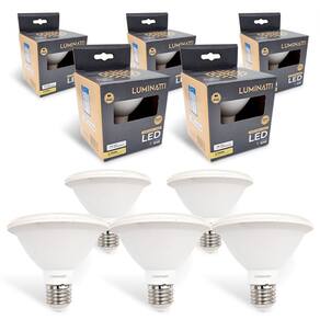 5x Lâmpadas Par30 10w 2700k Luz Amarela Quente Prova Dágua