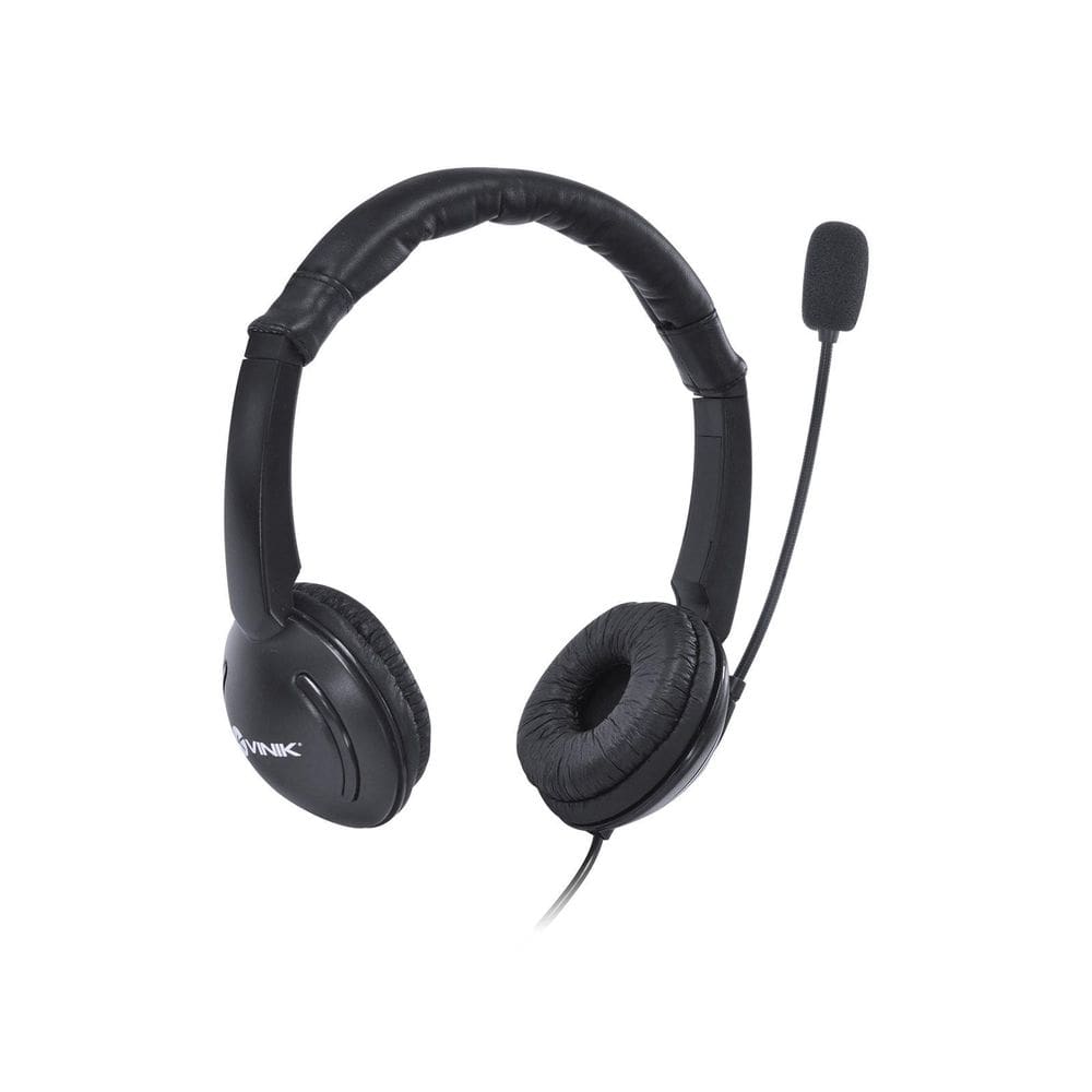 Fone De Ouvido Headset Corp Usb Com Microfone - Preto - Vk390
