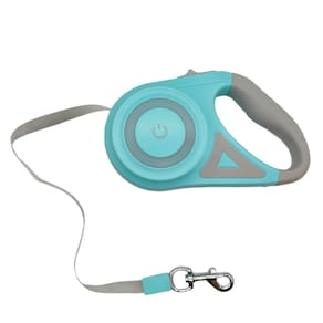 Cinto de tração automático para animais de estimação General DT868 5m com LED verde menta